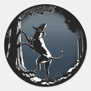 Pegatinas de perro de Hong Kong cazando Pegatinas 