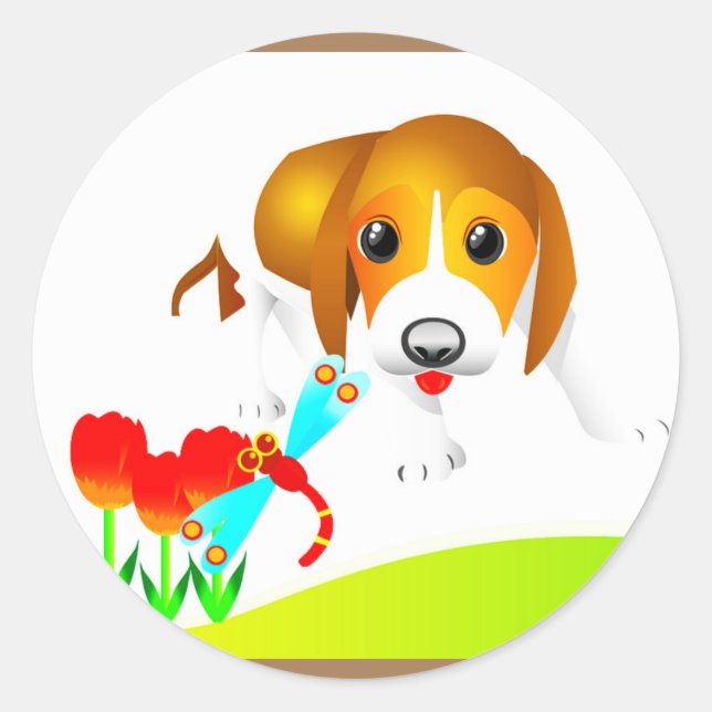 Pegatinas de perros. (Anverso)
