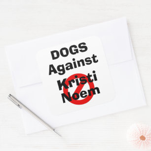 Pegatinas de Perros Contra Kristi Noem