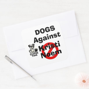 Pegatinas de Perros Contra Kristi Noem