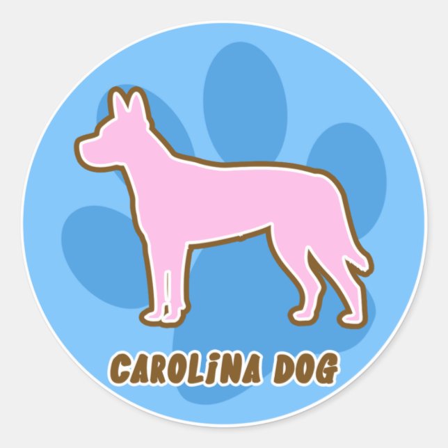 Pegatinas de perros de Carolina de moda (Anverso)