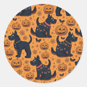 Pegatinas de perros de Halloween