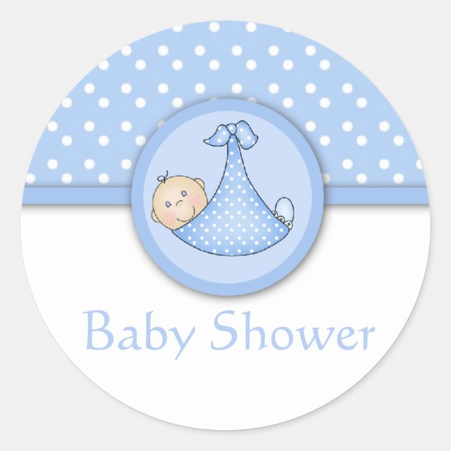 pegatinas de personalizable Baby Shower (Anverso)