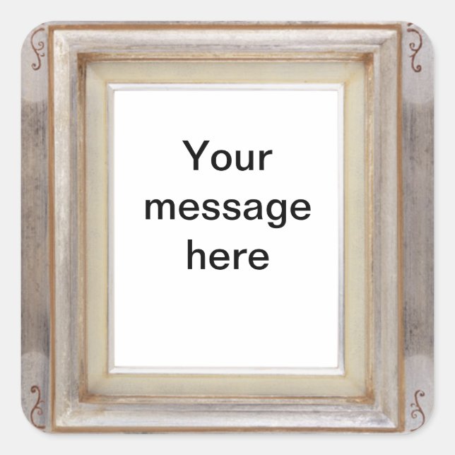 Pegatinas de personalizable de cuadro de imagen cu (Anverso)