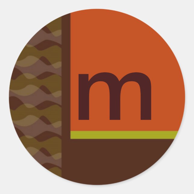 Pegatinas de personalizable de diseño retro (Anverso)