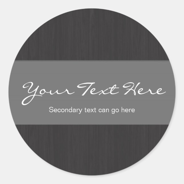 Pegatinas de Personalizable Gris y Woodgrain (Anverso)