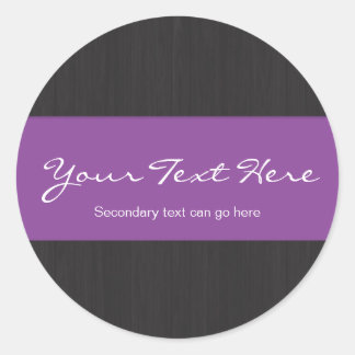 Pegatinas de Personalizable morado y de madera