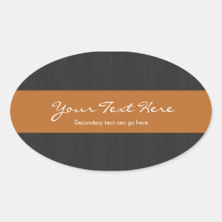 Pegatinas de Personalizable naranja y Woodgrain