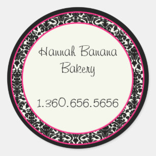 Pegatinas de personalizable rosado y damasco
