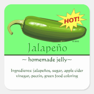 Pegatinas de personalizable Square Jalapeño