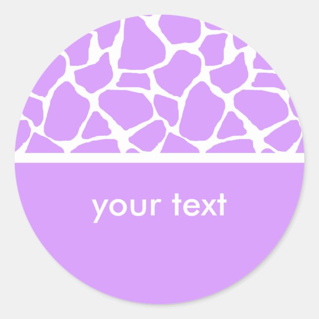 Pegatinas de Personalizado de impresión de jirafa  (Anverso)