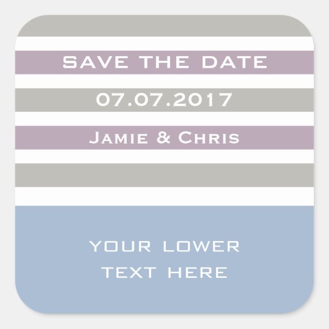 Pegatinas de personalizado de patrón de bandas (Anverso)