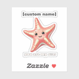 Pegatinas de personalizado de texto o de estrella 