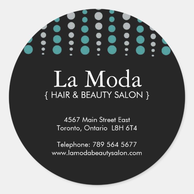 Pegatinas de personalizado Salon (Anverso)