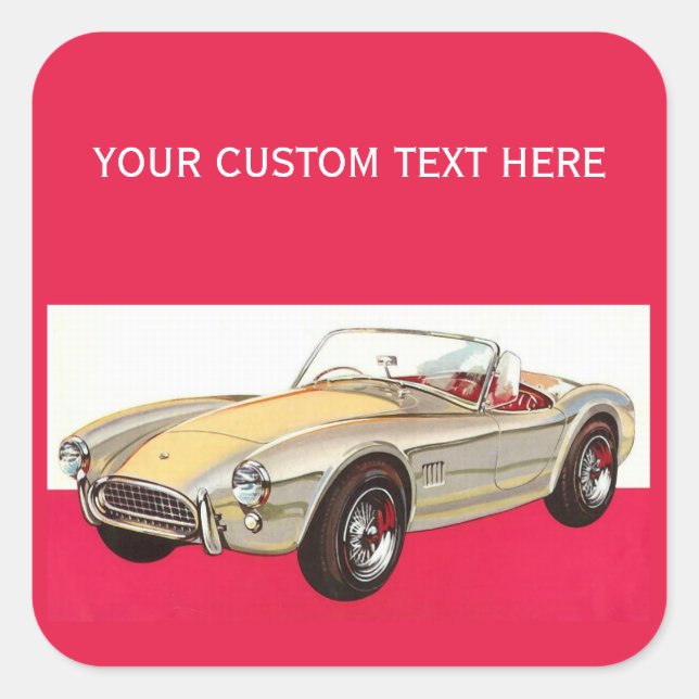 Pegatinas de personalizados de coches de época (Anverso)