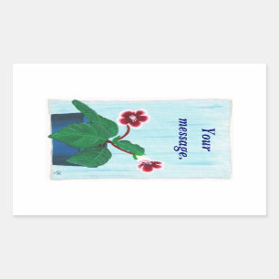 Pegatinas de Personalizados de flores violetas de