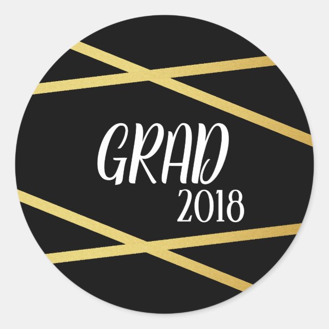 Pegatinas de Personalizados de graduados modernos  (Anverso)