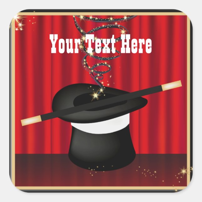 Pegatinas de Personalizados Magos Mágicos (Anverso)