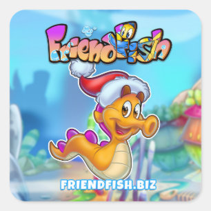 Pegatinas de pescado personalizado Friend