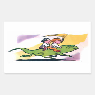 Pegatinas de Peter Wheat Lizard Ride (7 formas)