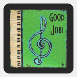 Pegatinas de piano de Good Job