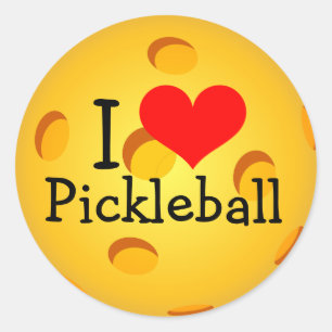 Pegatinas de PICKLEBALL - "Amo el baloncesto"