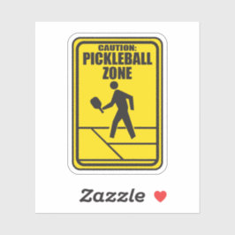 Pegatinas de pickleball Zone
