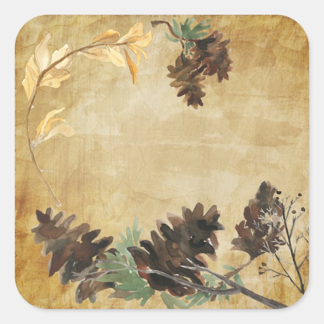 Pegatinas de Pine Cone (Anverso)