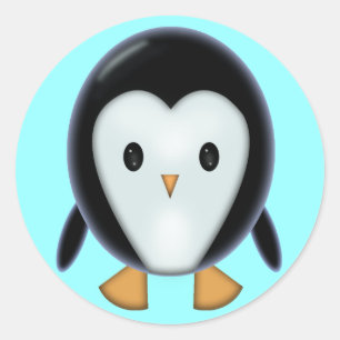 Pegatinas de Pingüino Adorable