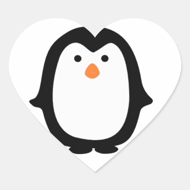 Pegatinas de Pingüino de Dibujos Animados Geniales (Anverso)