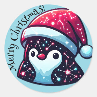 Pegatinas de Pingüino Galaxia | Temática Espacial 