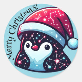 Pegatinas de Pingüino Galaxia | Temática Espacial 