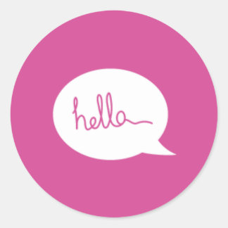Pegatinas de Pink Hello