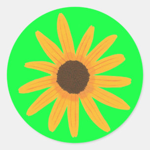 Pegatinas de pintura de girasol Naranja amarillo