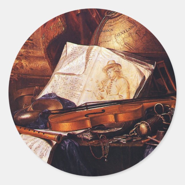 Pegatinas de pintura de instrumentos musicales (Anverso)