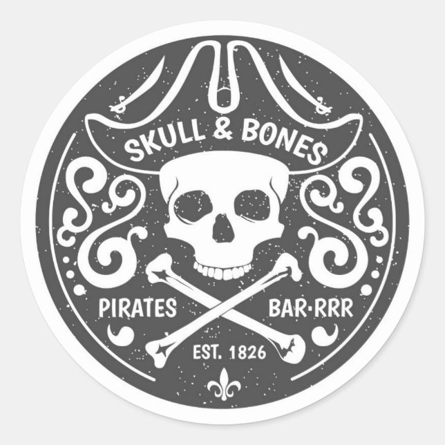 Pegatinas de Pirate Skull (Anverso)