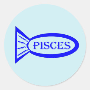 Pegatinas de Pisces Star Sign Fish