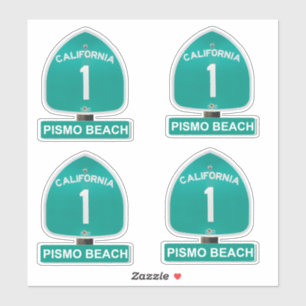 Pegatinas de Pismo Beach de California Highway 1