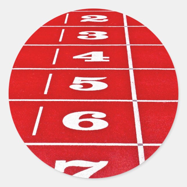 Pegatinas de pista de ejecución roja (Anverso)