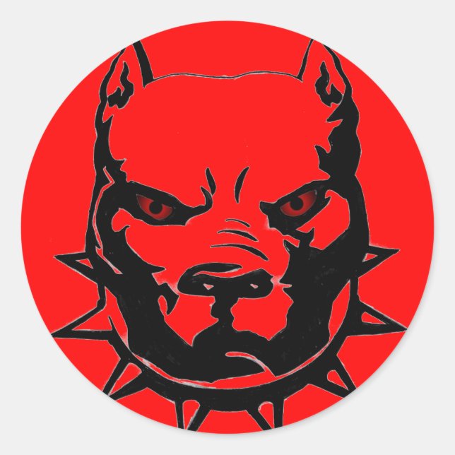 Pegatinas DE PITBULL PKG DE 20 (Anverso)