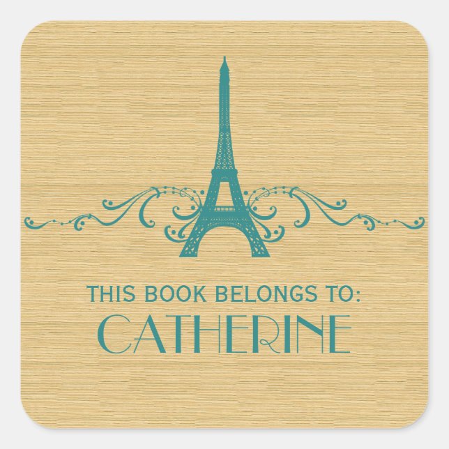 Pegatinas de plancha florida verde azulada (Anverso)