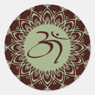 Pegatinas de Planeta Orgánico de AUM Verde