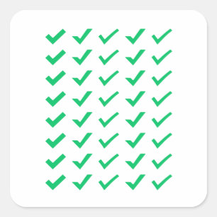 Pegatinas de planificador de marca de verificación