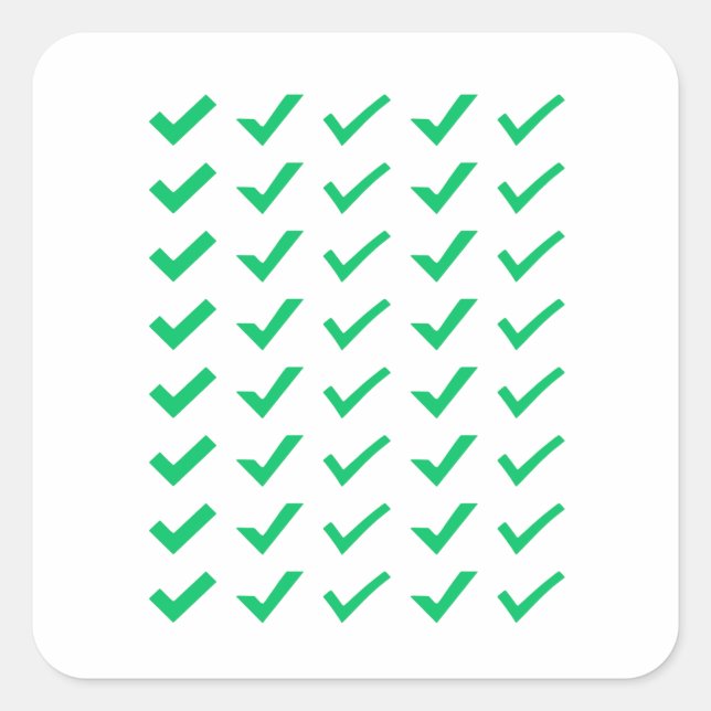 Pegatinas de planificador de marca de verificación (Anverso)