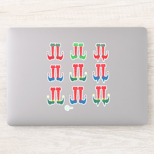 Pegatinas de Planner Navidades de Elf Feet y Elf H (Ordenador)