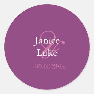 Pegatinas de plantilla fáciles/morado/mangostino