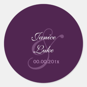 Pegatinas de plantilla fáciles/púrpura/ciruela