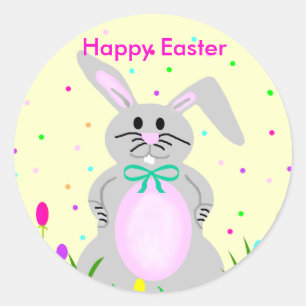Pegatinas de plantillas de Conejo de Pascua