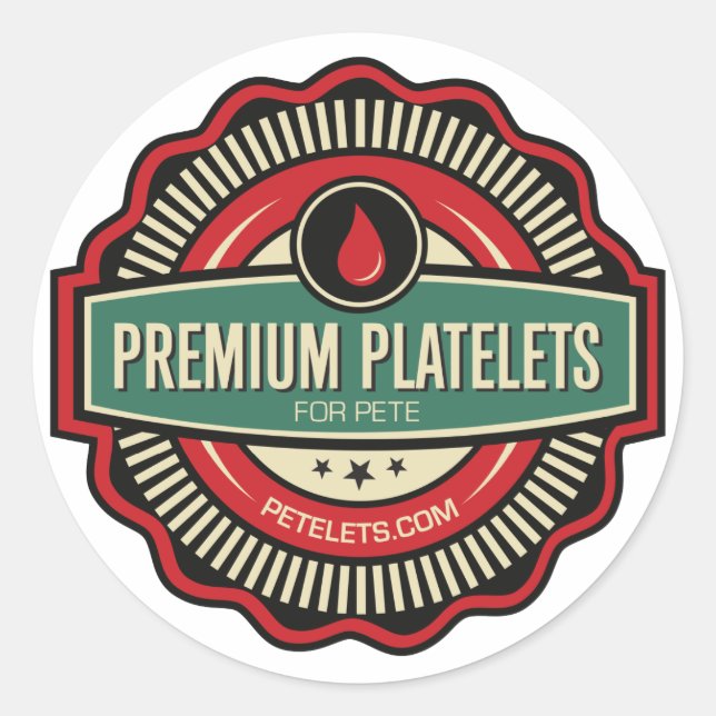 Pegatinas de plaquetas premium — Conjunto de 6 (Anverso)