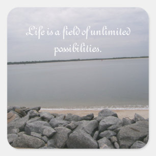 Pegatinas de Playa Tranquila